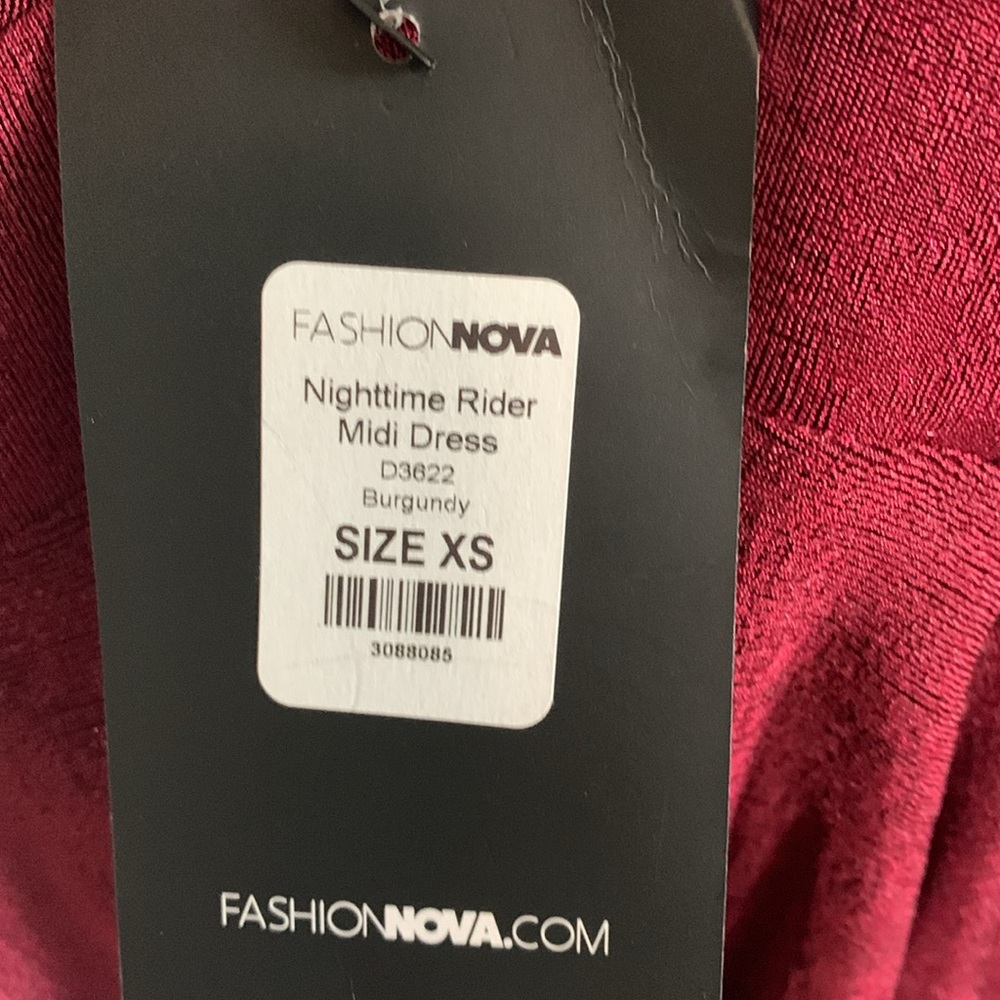 Fashionnnova poly and spandex Nighttime Rider midi dress‎ . NWT. Retail 39.99 - Picture 5 of 6